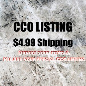 Cco CLOSET CLEAR OUT LISTING $4.99 shipping